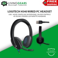 Logitech H540 USB Computer Headset Noise Cancelling Mic