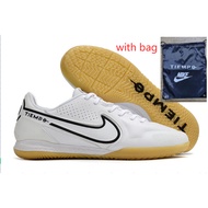 Ready stock original Futsal Kasut Bola Legendary 9 Generation Knitted MD Flat Soccer Shoes  React Ti