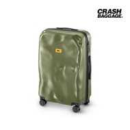 CRASH BAGGAGE กระเป๋าเดินทาง รุ่น ICON สีเขียวโอลีฟ ขนาด 26.8"