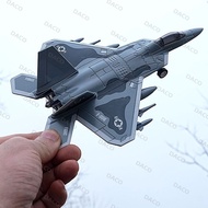 Melody Alloy Airplane Model F14 F15 F18 F22 Fighter Pull Back Sound Light Toy Simulation Airplane Mo