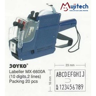 JOYKO MX 6600A PRICE LABEL TOOL 2 ROWS 10 DIGITS MX6600A