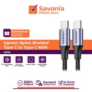UGREEN Data Charger Cable Type C to Type C Nylon Braided 60W Type C Cable Banda Aceh