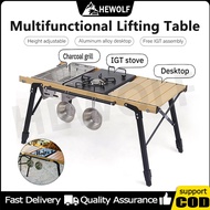 Multifunction Lifting IGT Table With IGT Stove Portable Aluminum Alloy Folding Table For Outdoor IGT