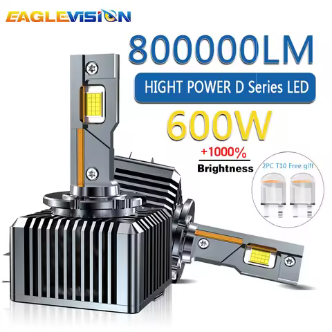 EAGLEVISION d4s xenon lamp Car Super Led LED Bulbs Plug&Play Led D3S LED 8000K CANBUS Lenses D1S D2S