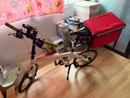 Java fit 鋁合金 16波段 20吋摺疊式單車 送尾架，外賣箱