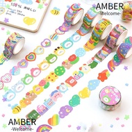 AMBER Washi Tape Decorative Stationery School Supplies DIY Scrapbooking Sticker