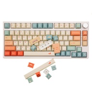 GK GAMAKAY 150 Keys Purple&White Keycaps Set, Cherry Profile PBT Five-Sided Thermal Sublimation Keyc