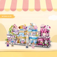 LOZ mini house model building blocks assembly set