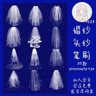 Procreate brush : บรัช Stamp เวลเจ้าสาวสวย ๆ สนใจสั่งซื้อได้เลยจ้า🌷สินค้าพร้อมส่ง ✨