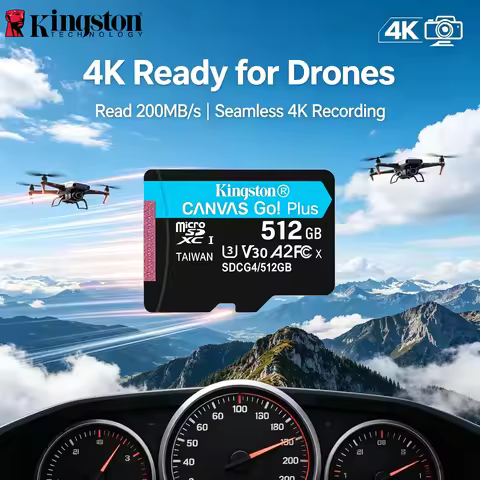 Kingston 256GB Canvas Go Plus Micro SD Card 200MB/s A2 U3 V30 Class 10 MicroSDXC Memory Card for Sma