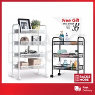 Trolley Rack Metal Steel Trolley Storage Rack Rak Troli Beroda Rak Ikea Rak Serbaguna
