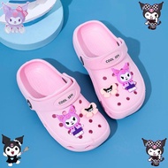 [COLSI] New Angry Kuromi Character Design Close Sandals for Girl Kids Fashion 1922-9-XS-S-M