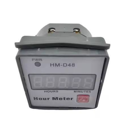 Hour Meter Gauge for Lawn Mower Generator Farm Tractor Motor Equipment HM-D48 Hourmeter 0‑999.99h Ti