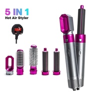 ⭐5 IN 1⭐3-Pin Plug Hair Dryer + Hair curler hairdryer straightener hair pengering rambut  murah hair