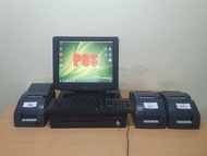 Posชุดคิดเงินร้านอาหาร ครบชุดพร้อมโปรแกรม ใช้งานแล้ว