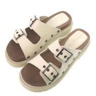 全新 Christian Dior DIORQUAKE MD0222，37碼（24公分），皮革，木質，白ブラウン，白色涼鞋，0892 [二手] Christian Dior 克里斯汀·迪奧