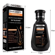 Hair Growth Essential Oil Biotin Cold-Pressed DHT Blocker and Hair Growth Shampoo Anti-Hair Loss Con