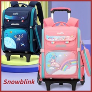 Astronaut butterfly kids trolley bag School Bag Wheels Primary School Bag with 2/6Wheels Large capac