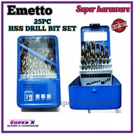 Emetto 25pcs HSS Drill Bit Set Metric Scale 1.0 to 13mm/drill bit/drill bit set/drill set