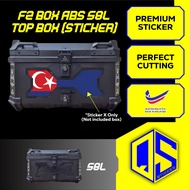 Sticker X 58L F2 Moto Top Box ABS