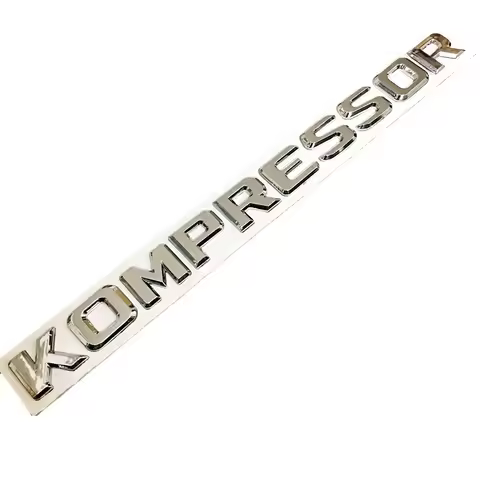 1X 3D Chrome ABS Kompressor Letters Badge Emblem Rear Boot Sticker for MB CLK SLK SL CLS ML GL A B C