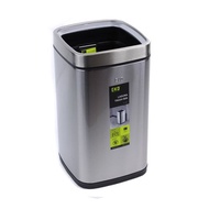 Eko Laguna Open Top Matt Stainless Steel Litter Bin 12l Dustbin Garbage Bin Trash Bin
