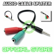Aux splitter audio cable