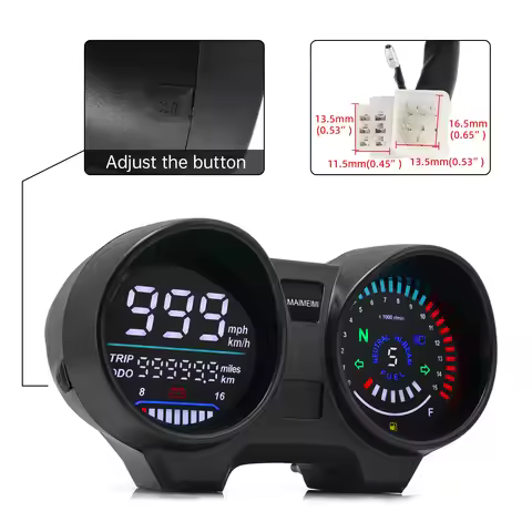 New LED Motorcycle Speedometer for Brazil CG/Titan 150 2010 2012 Digital Dashboard Electronics Panel