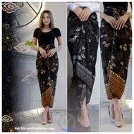 Rok lilit batik motif batik free ring  / rok llilit batik motif MEGA MENDUNG / rok lilit kebaya mode