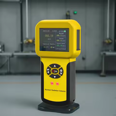 BTMETER Geiger Counter Nuclear Radiation Detector, emf Detector Dosimeter Detecting x γ β Rays, Temp