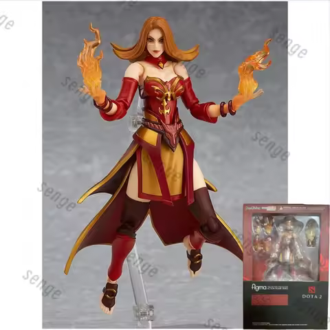 [Genuine in stock] Max Factory figma #338 DOTA 2 Lina Fire Girl movable figures model collection orn