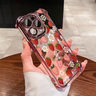 Cover For Motorola Edge 70 60 50 Fusion 5G G77 G06 G60 G24 G75 G35 G15 Phone Casing  Strawberry Frui