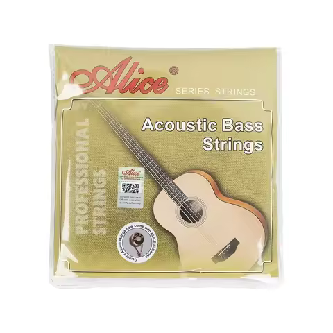 Alice A618 Acoustic Bass Strings Full Set 4 Strings/5 Strings Hexagonal Core Coated Copper Alloy Win