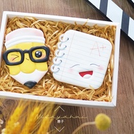 Keiko Teacher's Day Grateful Cartoon Pencil Book Icing Biscuit Mold Souvenir Cutting Mold Grinder