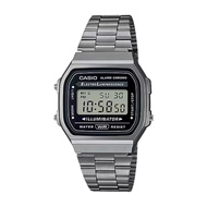 Casio Vintage Digital Stainless Steel Strap Unisex Watch A168WGG-1ADF