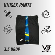 3.3 Edition V3 Sports Shorts - Quick Dry Breathable Black Athletic Bottoms