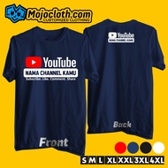 Kaos Youtube Channel - Kaos Custom Nama Youtube Channel  Kaos Youtube Nama Channel - MojoCloth