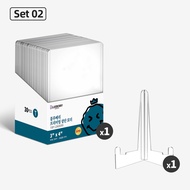 30ชิ้น Blueberry Toploader ใส่การ์ด ขาตั้ง ชุดเซ็ต 35pt ท็อปโหลด เฟรมการ์ด Kpop Pokemon BERYFAM