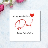 Fathers Day Greeting Card | Happy Fathers Day| Handmade gift for father, dad, grandfather