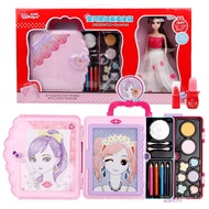 Girls Toys Children S Lighting Painting Board Doll Multifunctional Portable Beauty Box Makeup DXHD