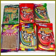 ∽ ✶ ∬ sour belt sunrise karate belt chewy candy cola , jungle string , rainbow color , strawbery fl