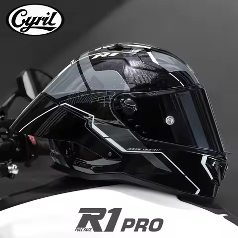 CYRIL R1Pro Motorcycle Helmet Men's and Women's Locomotive Four Seasons Universal Large Tail Full He