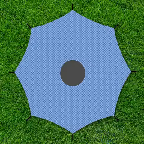 10/12/14ft Trampoline Shade Cover Anti-UV Outdoor Trampoline Cover Waterproof Trampoline Canopy for 