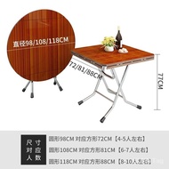 Folding Table Dining Table Household Foldable Deformation Simple Table Foldable Old-Fashioned Iron Square Dining Table