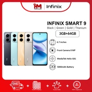 Infinix Smart 9 Smartphone (3GB RAM+64GB ROM) | Original Infinix Malaysia