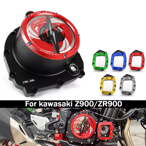 2025 Z900 Engine Clear Clutch Cover For Kawasaki Z900 ZR900 Z900RS 2018- 2023 Z 900RS ZR Z 900 Chain