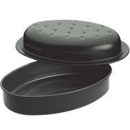 【MasterClass】不沾附蓋烤鍋(27cm)  |  料理烤盤 濾油架瀝油烤盤