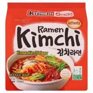 Samyang Kimchi Ramen Korean Kimchi Flavour Noodle Soup (120g×5)