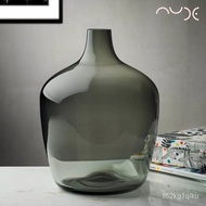 Vase Glass Imported Crystal Glass Bottle Simple European Vase Flower Living Room Creative Floor Vase Decoration