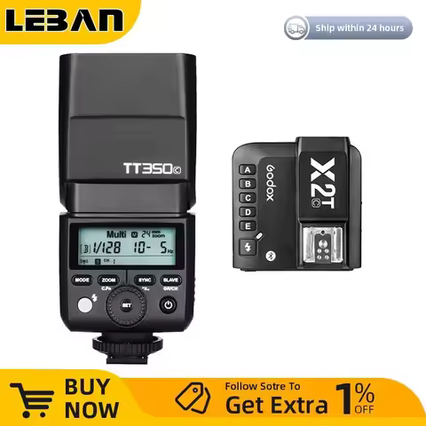 Godox TT350C TT350N TT350S TT350F TT350O TTL HSS 1/8000s Speedlight Flash with X2T Transmitter for C